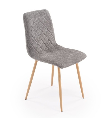 szare-krzesło-kuchenne-tapicerowane