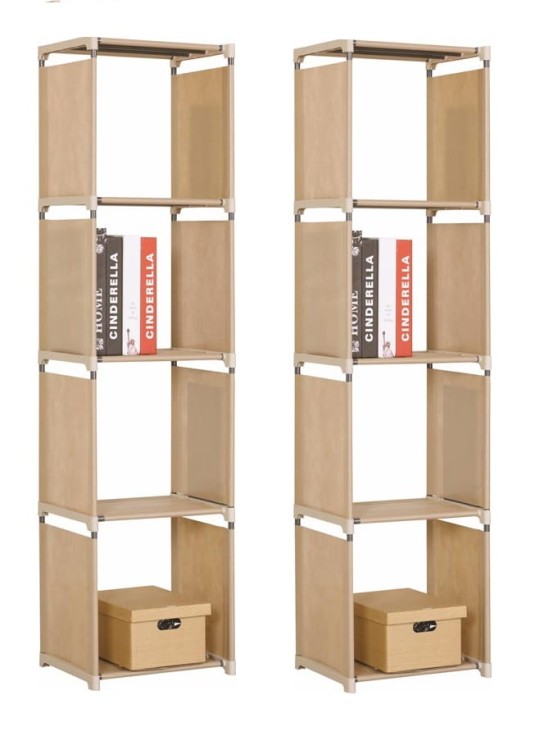 Beżowy-regał-materiał-PVC-winyl