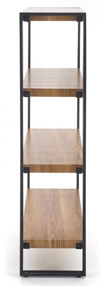 Regał-industrialny-półki-na-książki-bok