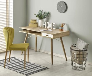 Biurko z półkami i szufladą sonoma