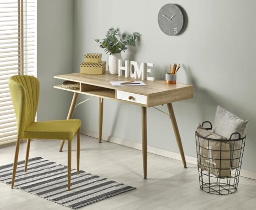 Biurko młodzieżowe konsola dąb sonoma.jpg