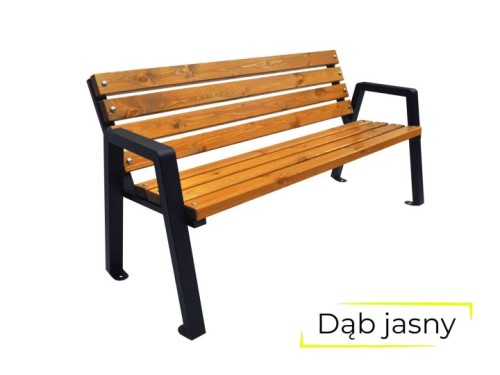 ławka-ogrodowa-z-deskami-dąb