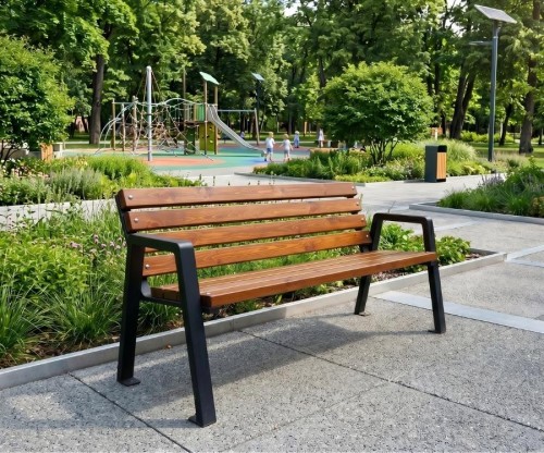 ławka-osiedlowa-220cm-z-oparciem-brąz