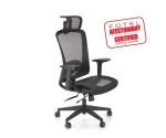 Ergonomiczny fotel biurowy z wysuwanym siedziskiem