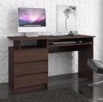 Biurko dla gracza szuflady, półka 135x60 wenge