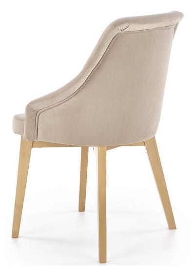 Beżowe-krzesło-na-drewnianych-nóżkach