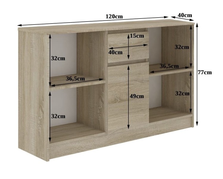Wumiary-komody-stojącej