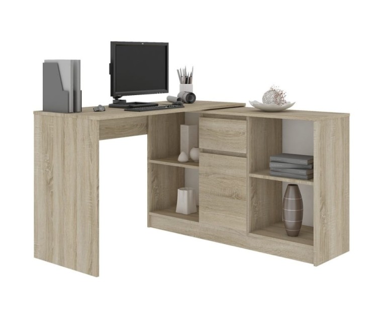 Biurko-narożne-zestaw-z-komodą-sonoma