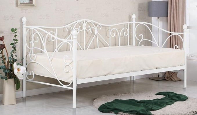 Metalowe-łóżko-90x200-białe