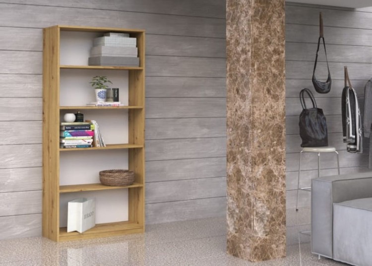 Regał-biurowy-dąb-artisan