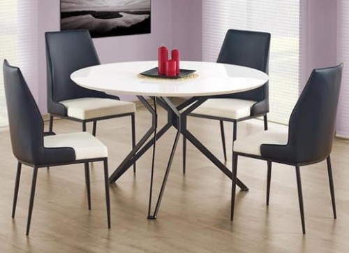 Biały-okrągły-stół-kuchenny