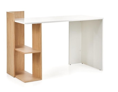 Białe biurko młodzieżowe z regałem.jpg