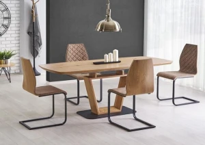 Prostokatny rozkładany stół dąb złoty 160-220 cm