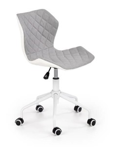Szare krzesło obrotowe do biurka