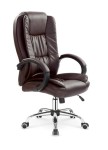 Fotel biurowy gabinetowy ecoskóra brąz