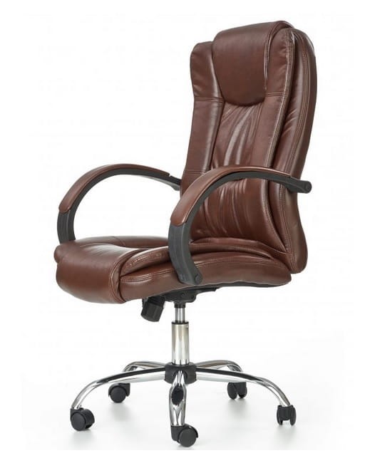 Fotel-gabinetowy-ecoskóra-brąz