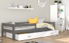 Pojedyncze-łóżko-z-szufladą-szare