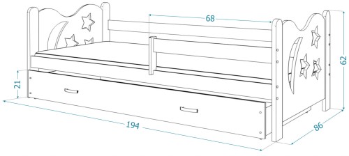 Wymiary-łóżka-Miki-190x80-cm