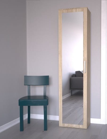 Wąska-szafa-z-lustrem-do-korytarza