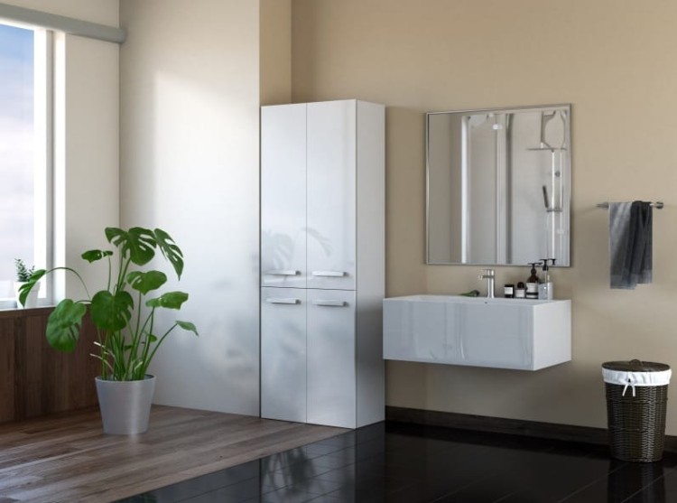 Biała-szafka-pełna-łazienkowa-z-koszami-na-pranie