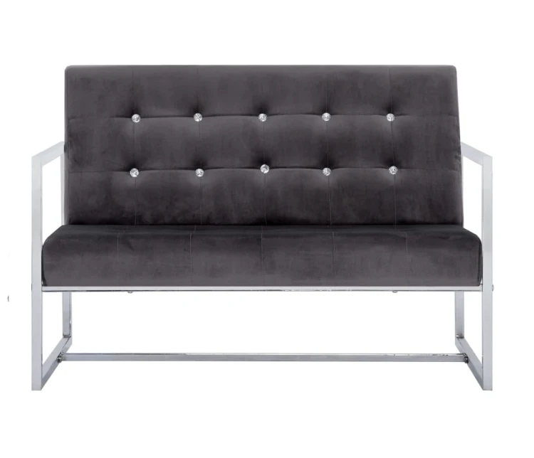 Kanapa do poczekalni szary velvet.jpg