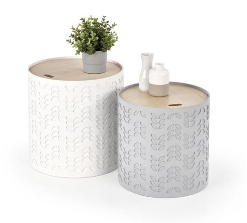 Zestaw-dwóch-stolików-okrągłych-z-pojemnikiem