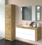 Szafka łazienkowa słupek z półkami 170x40 artisan