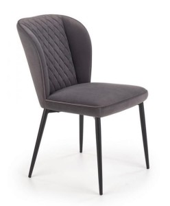 Szare krzesło w stylu loft do jadalni salonu