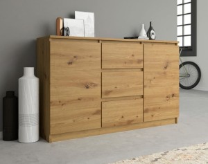 Wysoka komoda 120x75 cm szafka na dokumenty