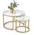 Okrągłe-stoliki-kawowe-marmur-złoto