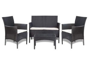 Komplet kawowy na taras z poduszkami