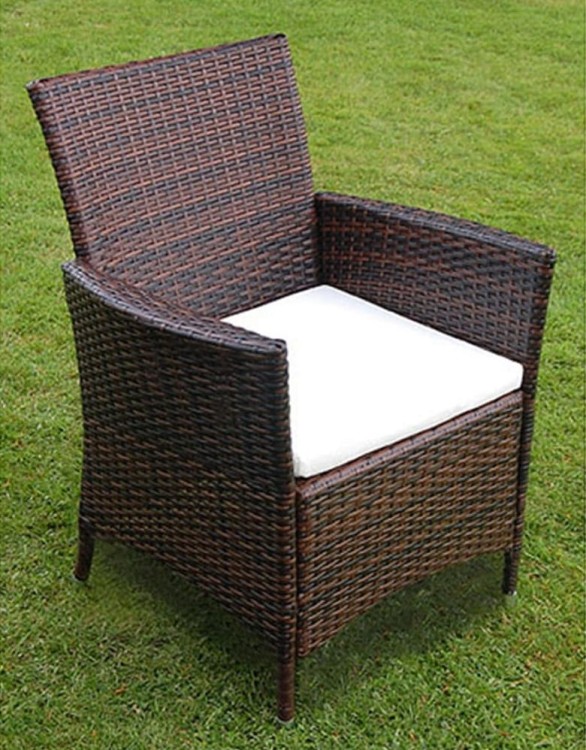 Fotel-ogrodowy-brąz-z-poduszką
