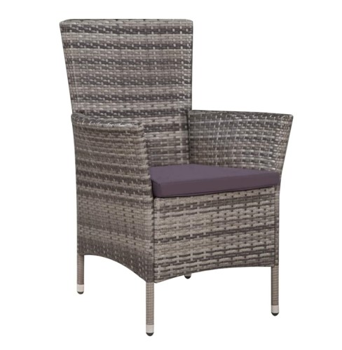 Szare-krzesło-ogrodowe z-poduszką