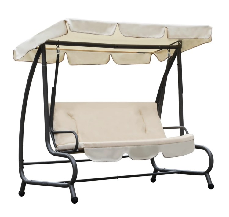 Kremowa-huśtawka-ogrodowa