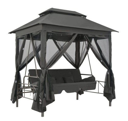 Duża-huśtawka-ogrodowa-z-moskitierą