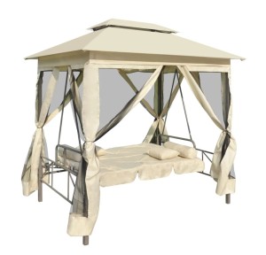 Hustawka ogrodowa z altaną krem