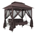 Brązowa-huśtawka-z-altaną-od-słońca