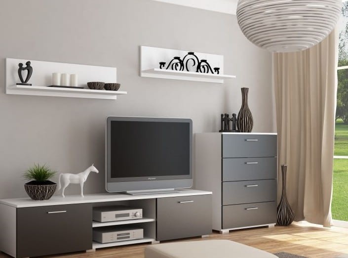 szafka-RTV-komoda-biało-czarne