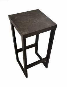 Wysoki taboret hoker, stołek kuchenny loft beton