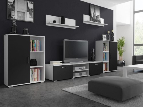 meble-RTV-komody-biały-czarny