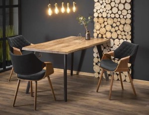 Industrialny stół do salonu 150x90 cm rozkładany