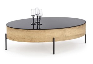 Owalna ława do salonu otwierana