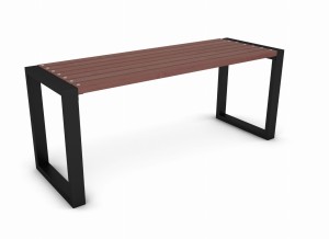 Stół do ogrodu z drewna 180 cm orzech 