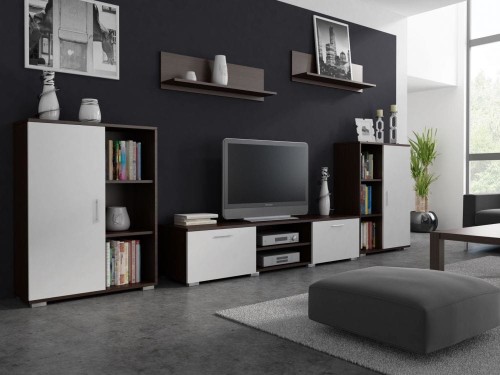 komplet-meblościanka-wenge-biały