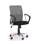 Młodzieżowy fotel do biurka szary membrana