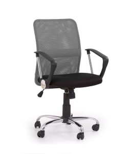 Młodzieżowy fotel do biurka szary membrana