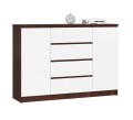 Szeroka-komoda-z-półkami-i-szufladami-wenge