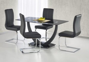 Nowoczesny szklany stół prostokątny 140x80 cm