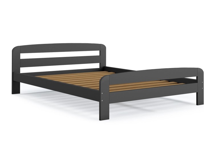 Szare-łóżko-podwójne-ze-stelażem