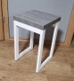 Taboret-do-kuchni-biały-beton